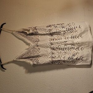 Free People over sized beaded blouse sz small